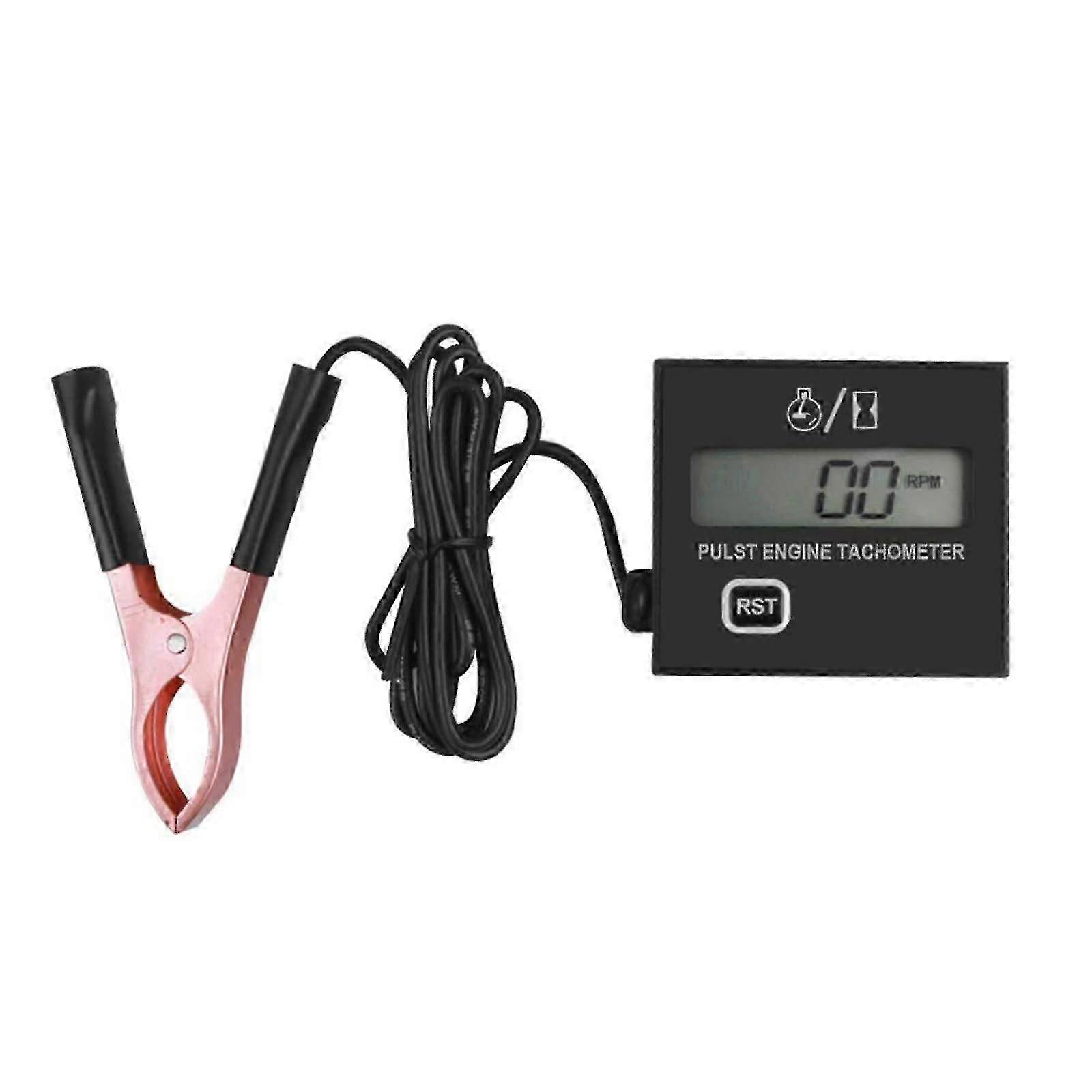 Inductive Digital Tachometer For Chainsaws, Lawn Mowers, Motorcycles, Inductive Tachometer With Hour Meter Replaceable Battery