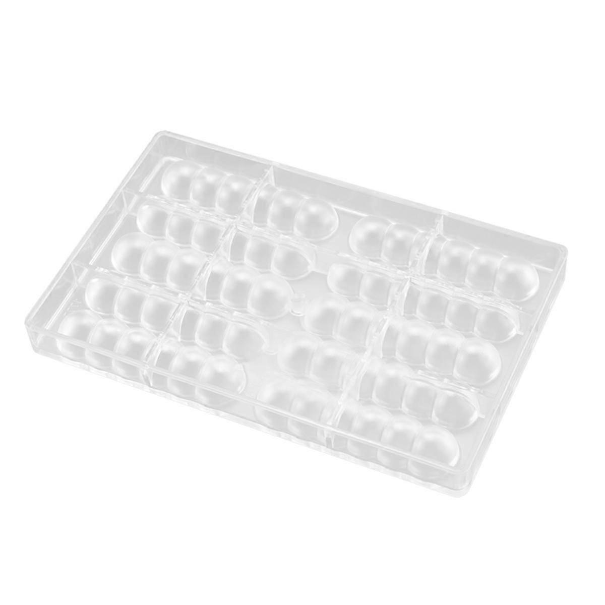 10 Cavity Chocolate Mould Half Round Gourd Shape Cake Mould Cake Mould for Bakeware Candy Pastry Ba