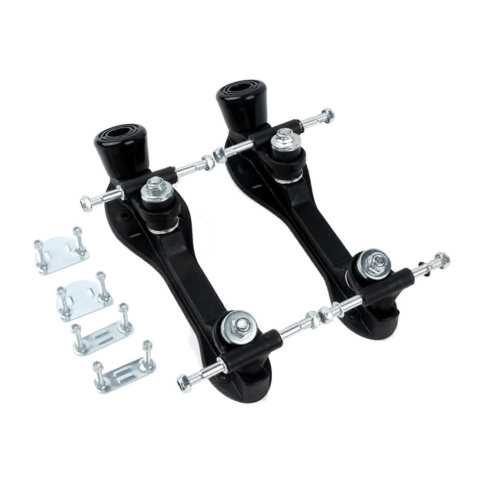 Roller Skate Base Two Row Roller Skate Bracket Parts Teen with Brake DIY Shoes