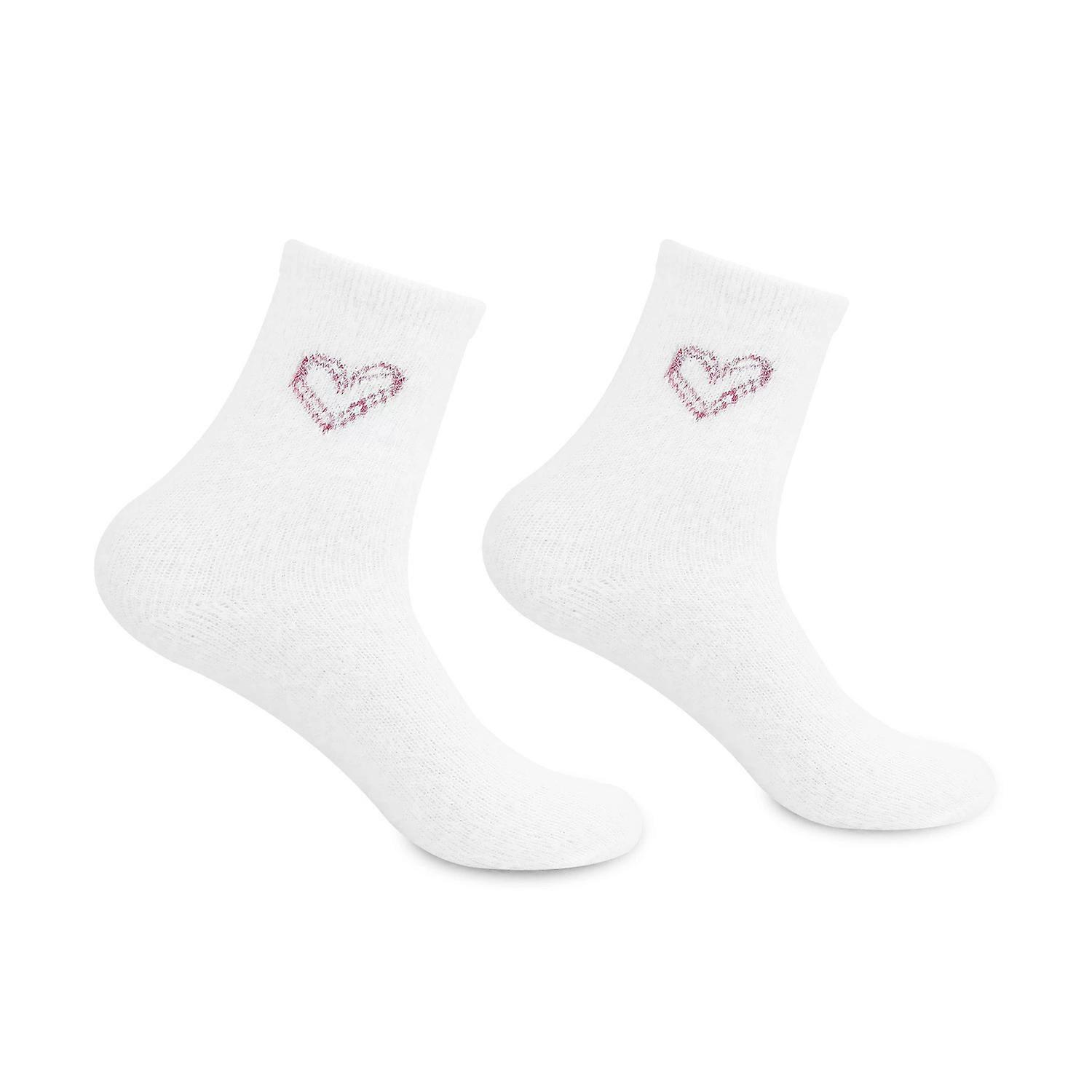 Podzim - Zimní hřejivé ponožky pro páry: Dámské do půli lýtek, Tlustý norek - fleece, Srdce - vyšívané