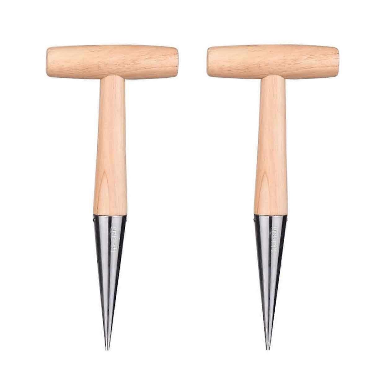 Manual Hole Punch Garden Punch Tool With Handle Practical Nursery Tool Gardening Tools Gardening Hand Tools (2pcs)