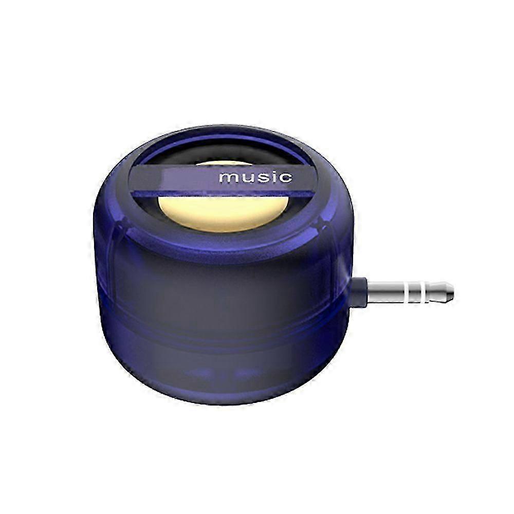 WXHMini Portable Speaker 3.5mm AUX Audio Interface Rechargeable Plug-Play Universal Smartphone Line-in Speaker with Clear Bass