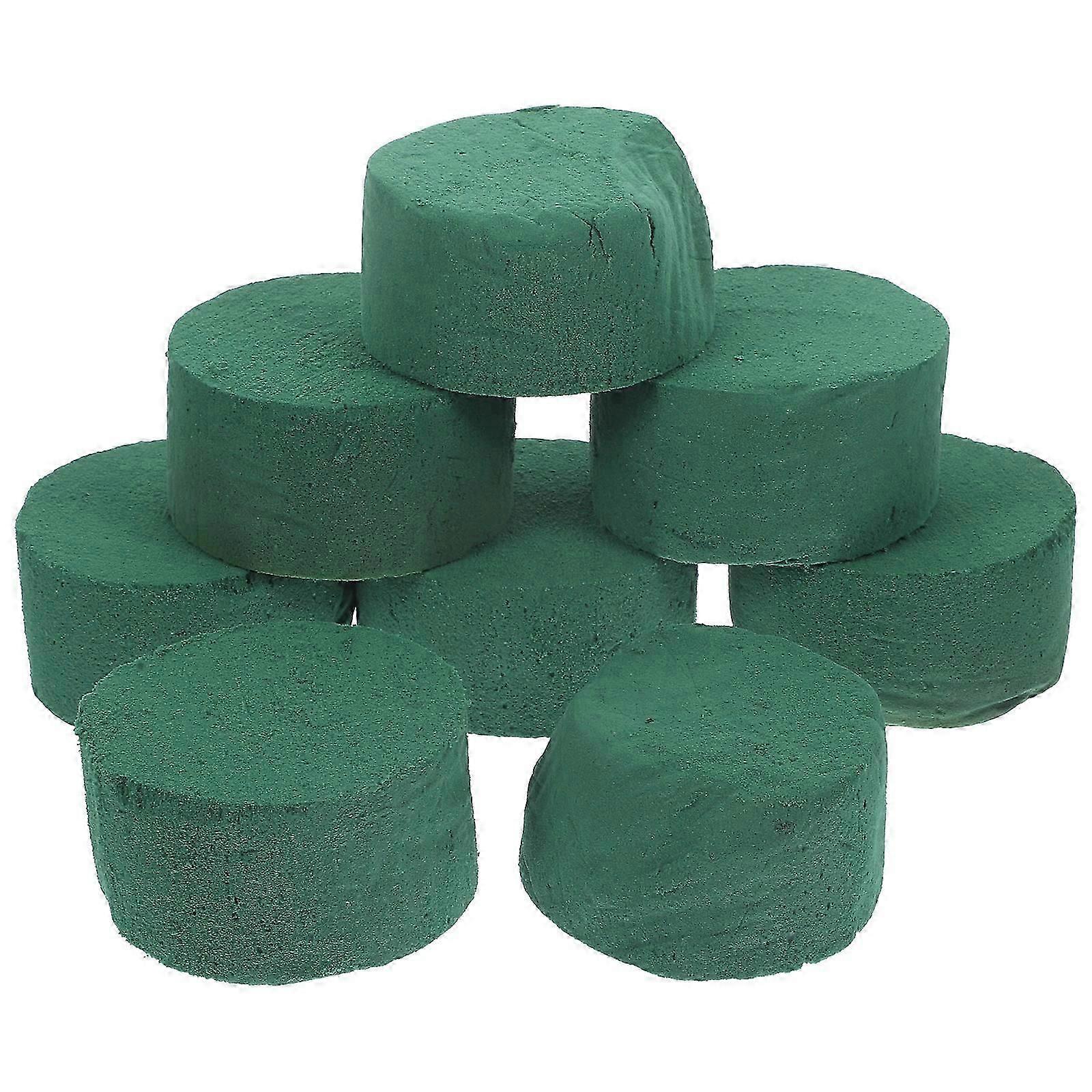 8pcs Floral Mud Round Artificial Flower Mud Blocks for Flower Arrangements