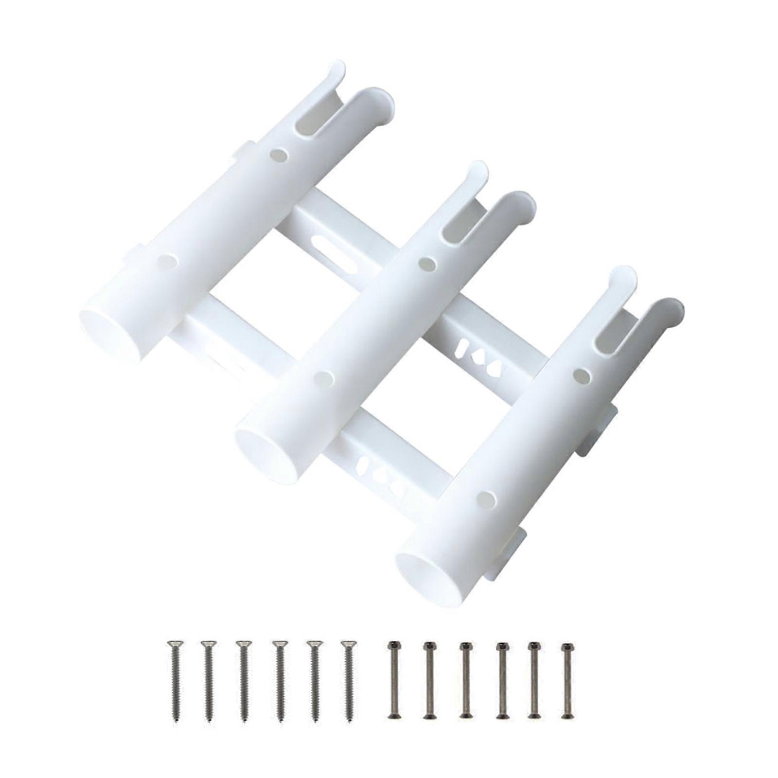 Berkley Tube Fishing Rod Holder – White, 3 Hole Vertical Rack, 1318289 – Free Postage