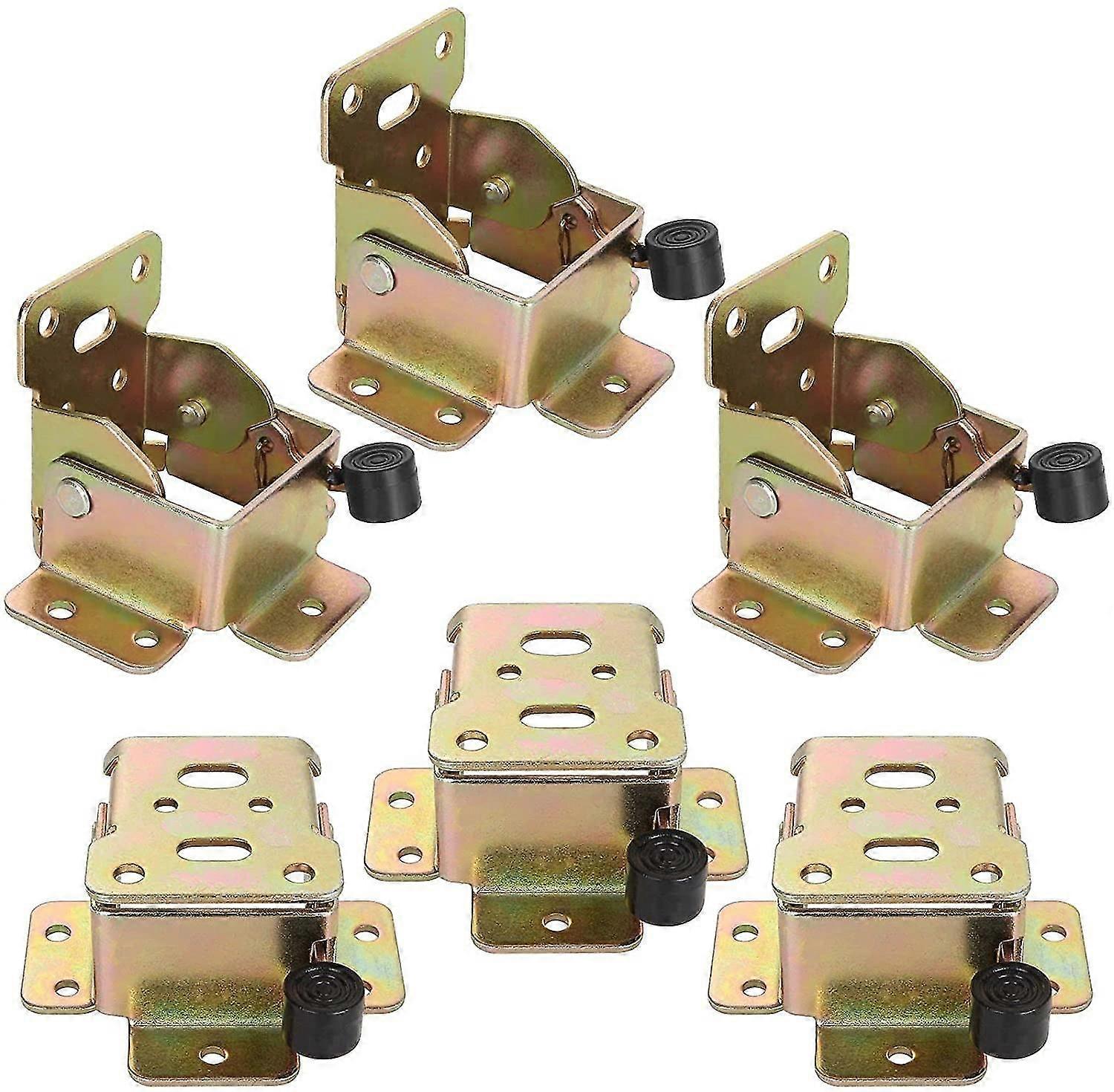 12pcs Self-locking Hinge, 90 Degrees Iron Lock Extension Table Leg, Foldable