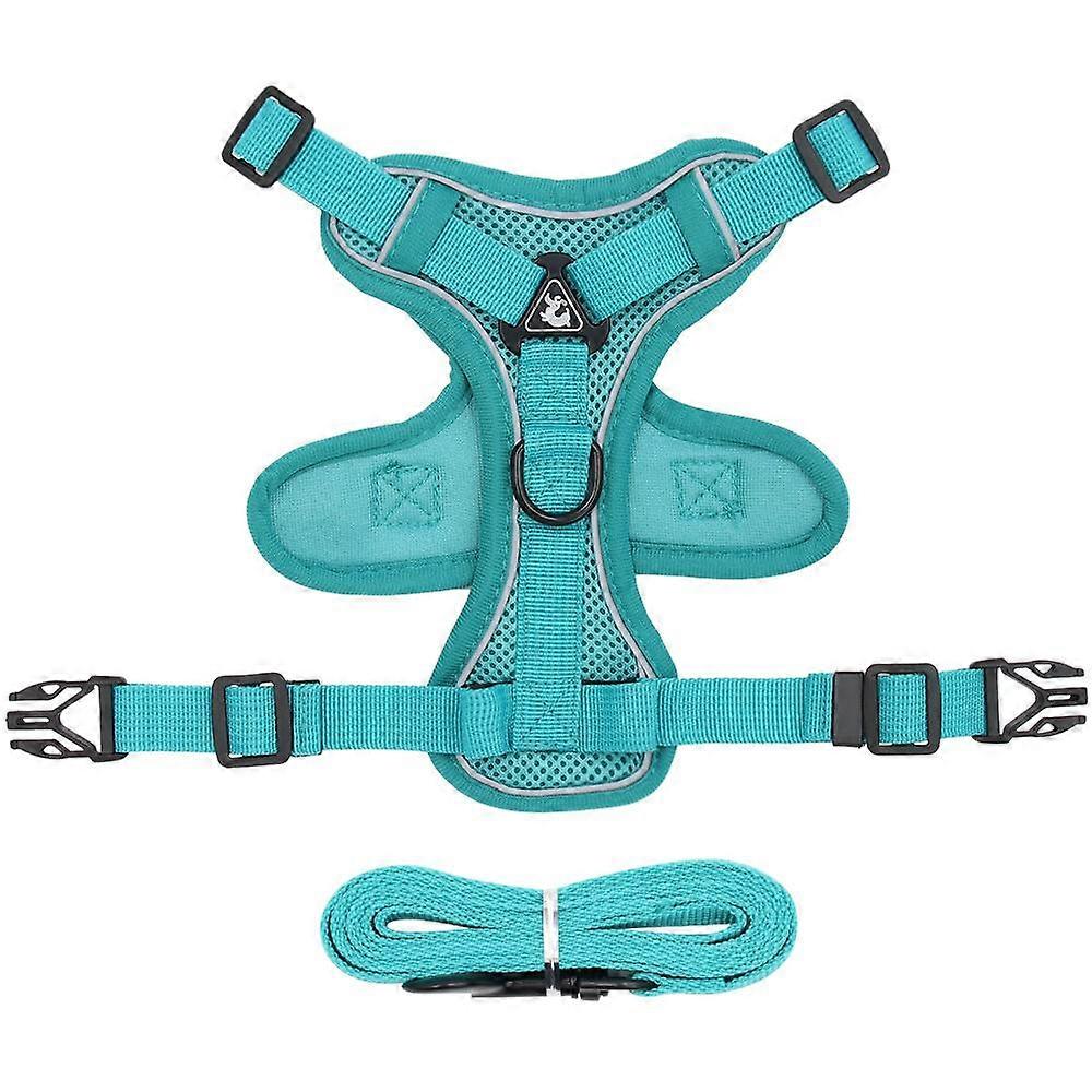 No Pull Cat Harness With 1.5m Traction Leash For Small Medium Dog Cats Mesh Breathable Reflective Adjustable Saddle Pet Supplies