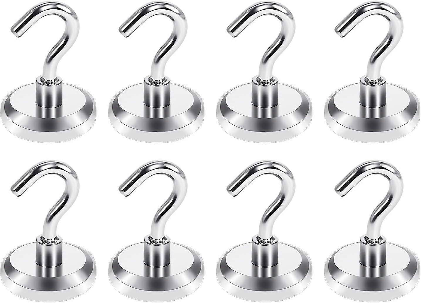 Neodymium Magnetic Hooks, Space Saving for Quick and Easy Assembly
