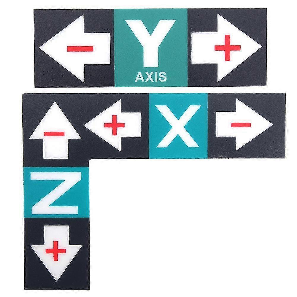 1 Set Label Sticker Plastic XYZ Marker Operation Instruction for Engraving Machine
