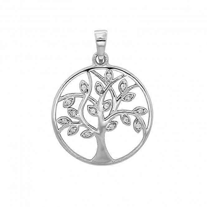 Acotis Silver Pendant Tree of Life Zirconia G61015