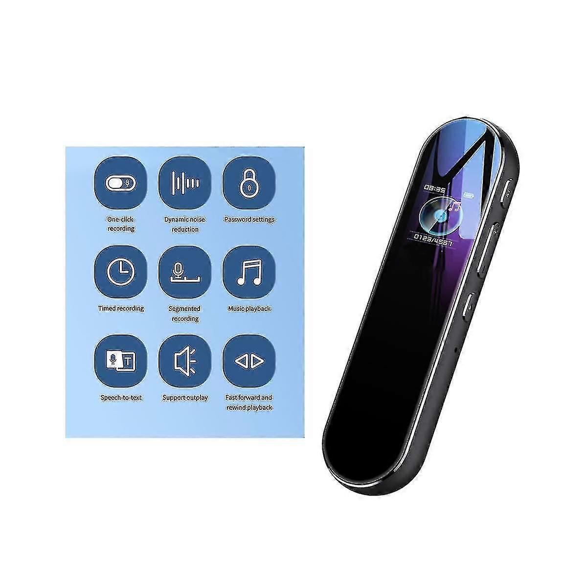 128gb Q53 Voice Timing Recorder Activated Recorder Dictaphone Mp3 Player Hd Recording Noise Reducti