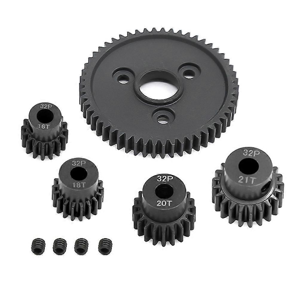 Metal Spur Gear 54T 0.8 32P 3956 with 16T 18T 20T 21T Gear Set for 1/10 Slash Stampede Summit E-