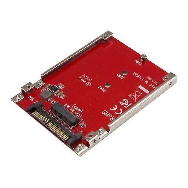 StarTech.com M.2 Drive to U.2 (SFF-8639) Host Adapter for M.2 PCIe NVMe SSDs M.2 Interface Adapter M.2 Card U.2 Red