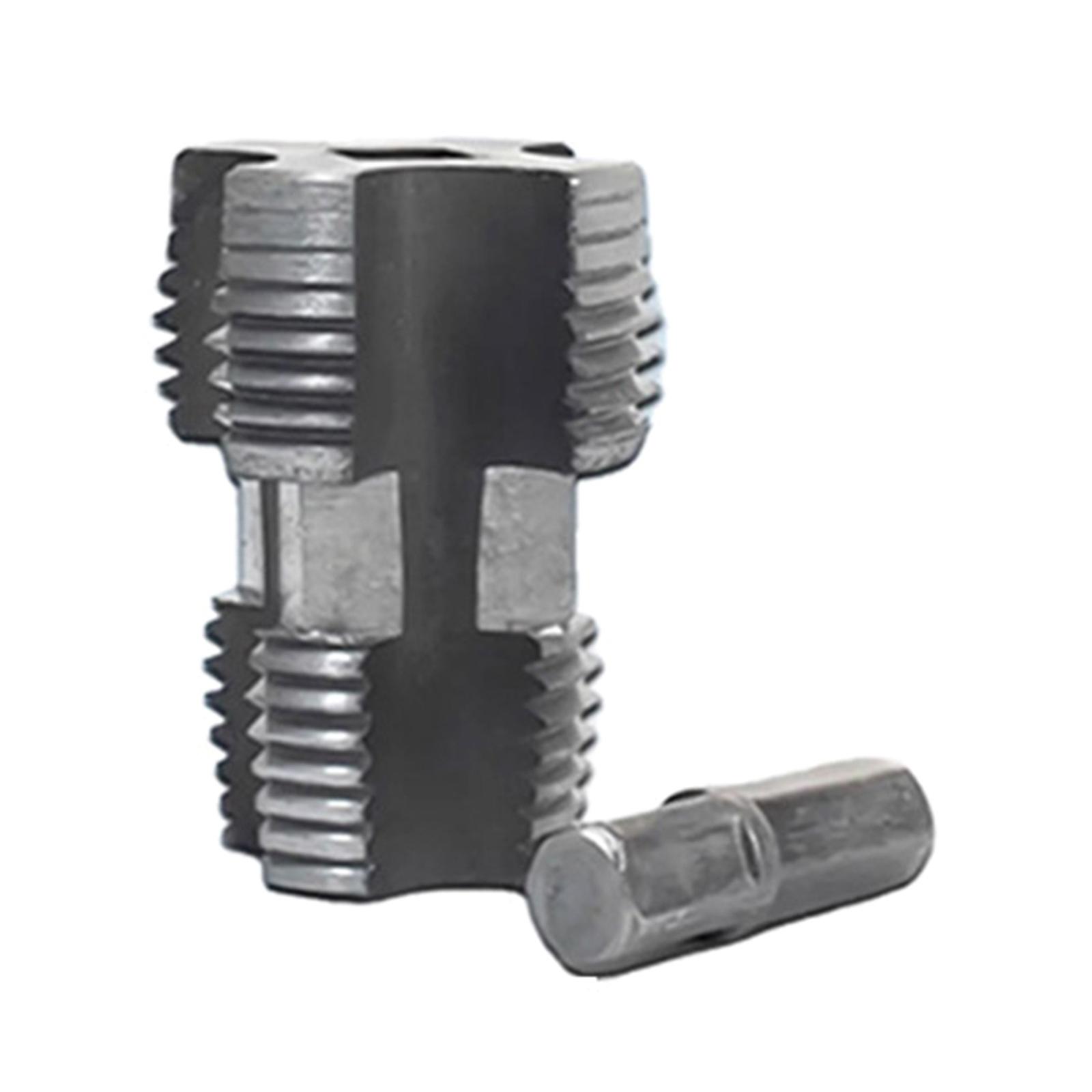 Water Pipe Internal Thread Opener Double Heads Pipe Threader Inner Hole Drill Water Pipe Accessory for PVC Plastic Pipe