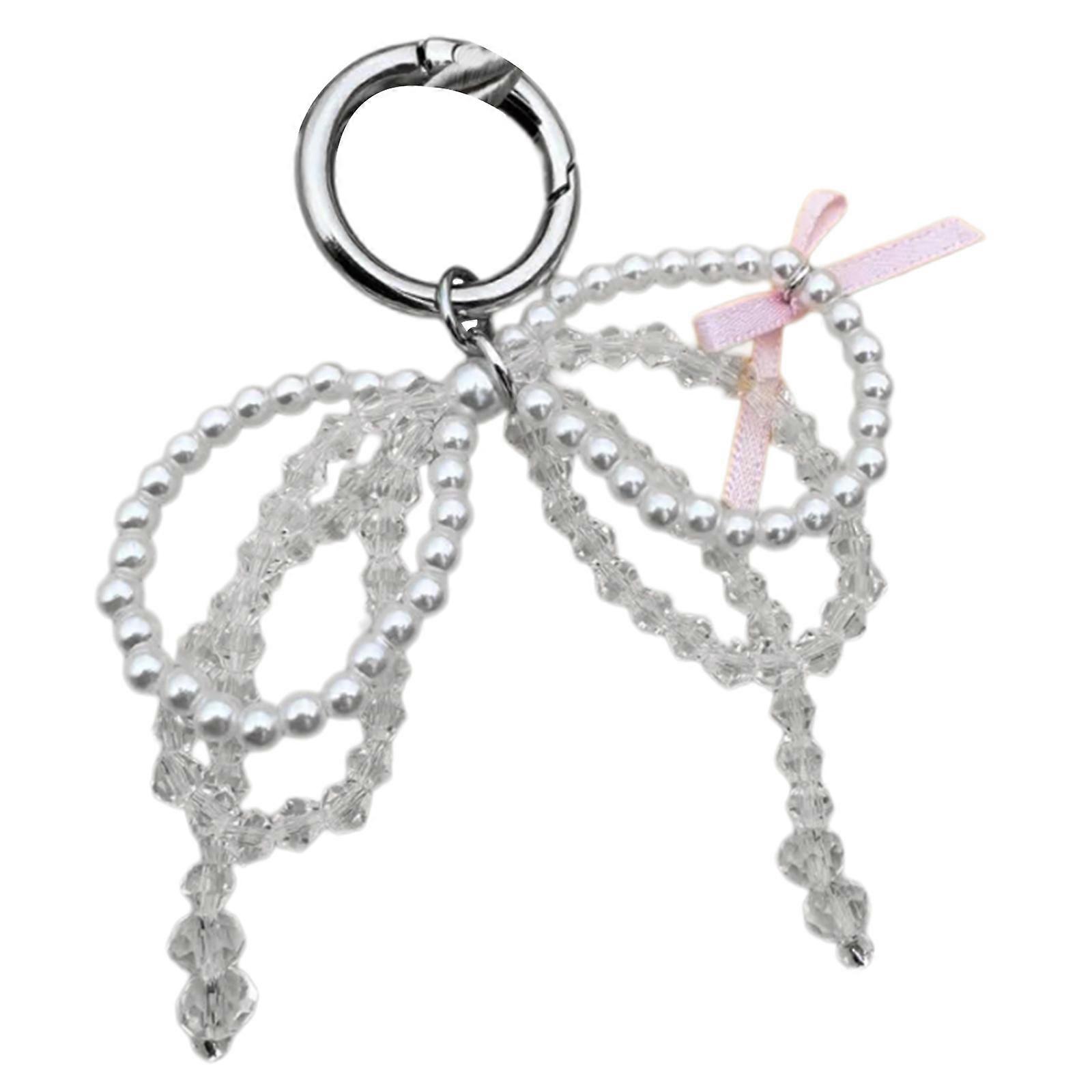 Beaded Bag Pendant Keychain Unique Phone Charm Purse Ornament Keyring Accessory Suitable for Handbags and Backpacks
