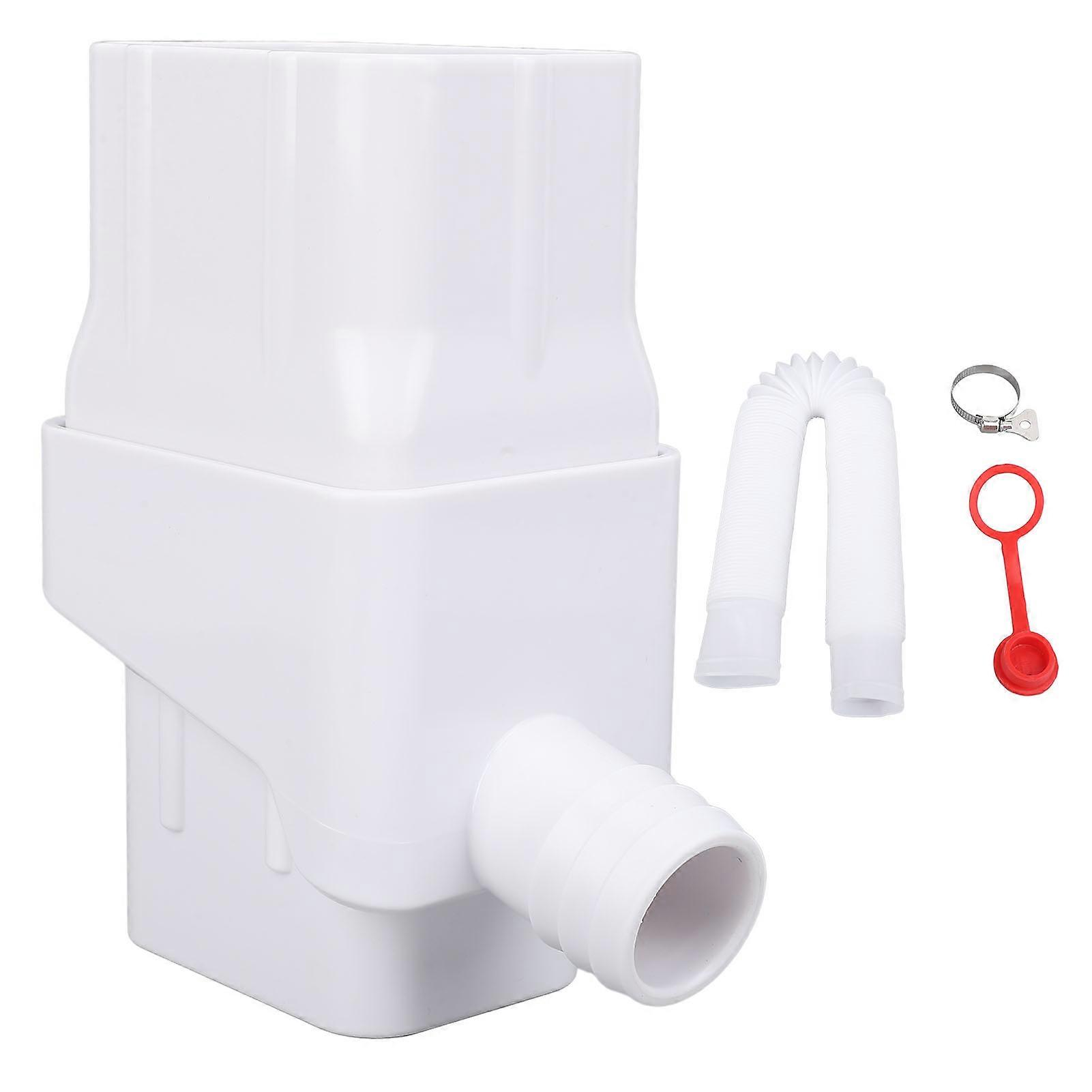 Rainwater Harvesting System, Easy Installation, Efficient Rain Barrel Diverter Kit for Downspout, White