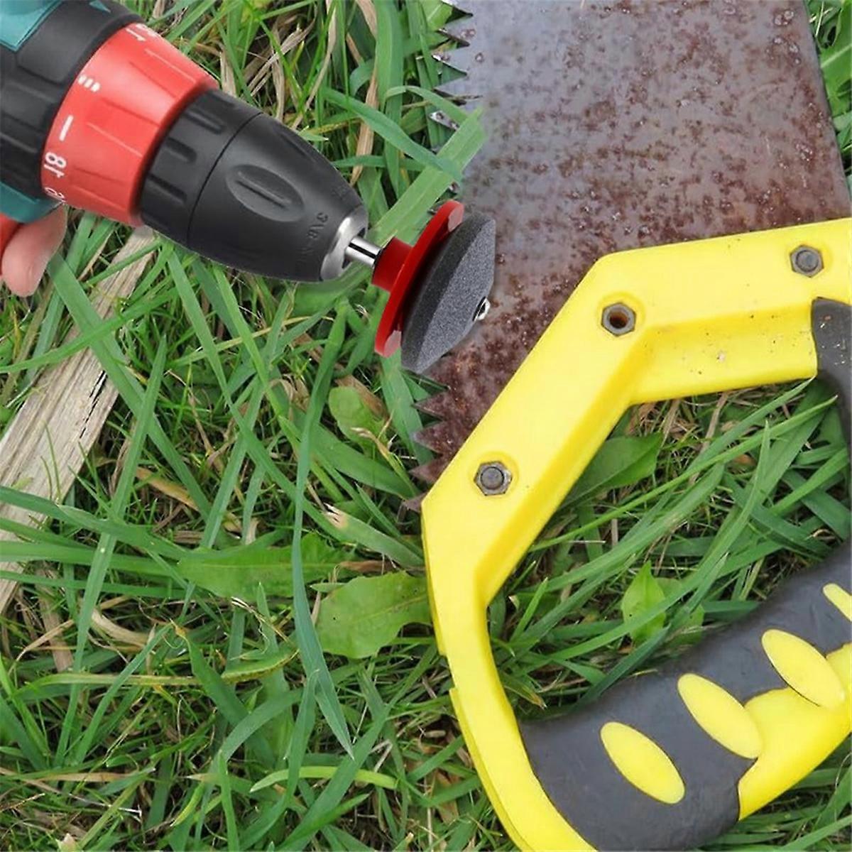 3PCS Lawnmower Dull Blade Sharpener,Lawn Mower Blade Sharpener Tool