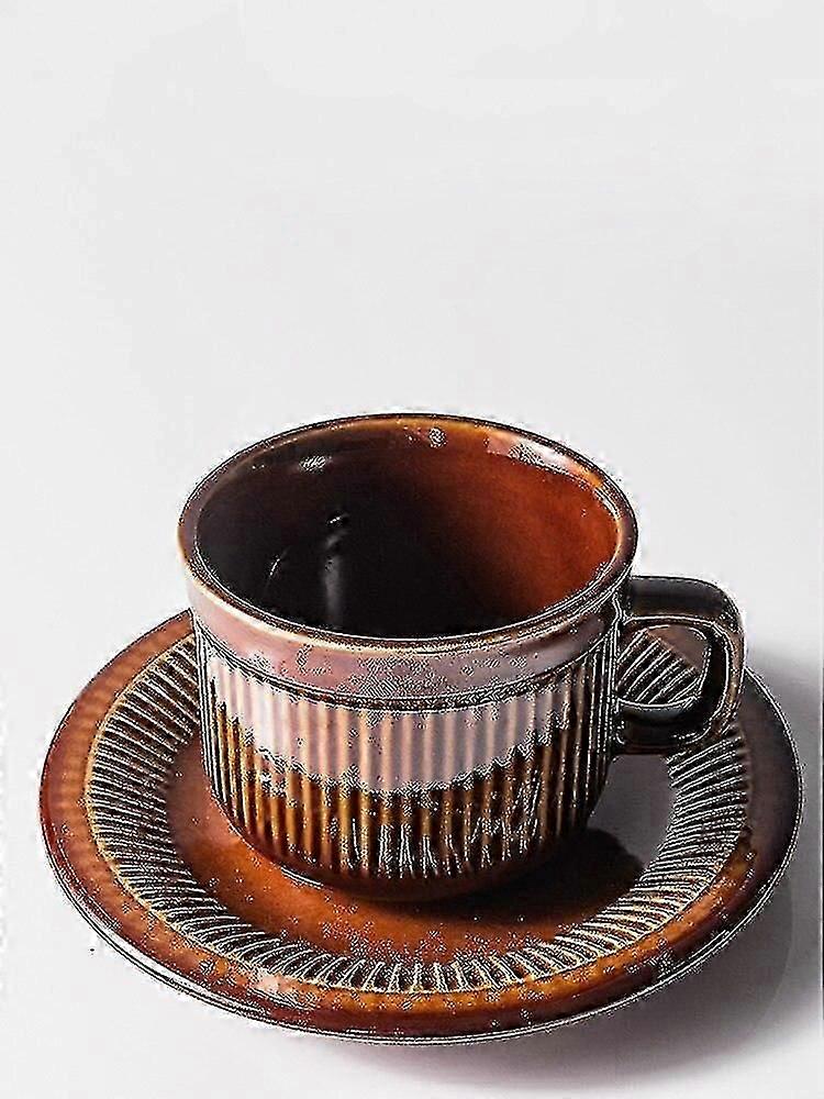 Coffee Tea Sets Stoneware Color Glaze Coffee Cup European Style Small Luxury Retro Tea Cups Set