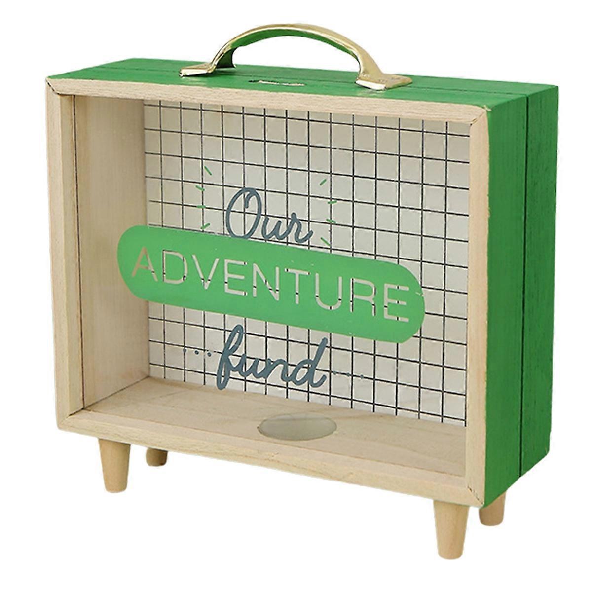 Adventure Archive Box,Travel Shadow Box,Ticket Shadow Box,Green