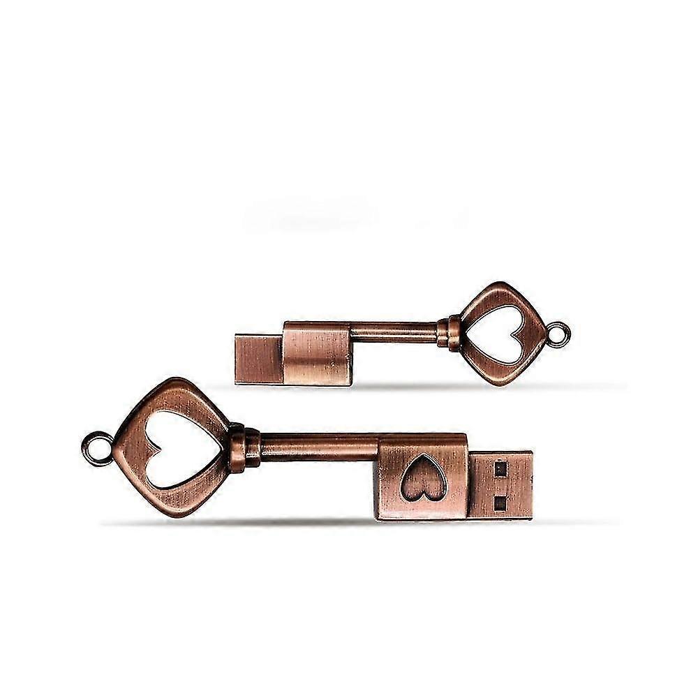 MicroDrive 128GB USB 2.0 Copper Love Key U Disk
