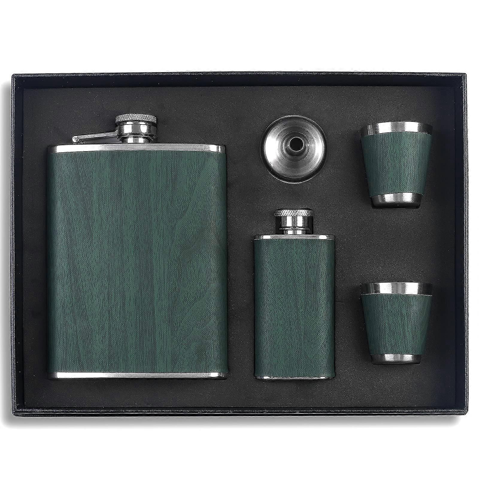 Stainless Steel Hip Flask 8OZ for Bar, Party, and Camping - Durable, Leak-Proof Design with Classic Finish