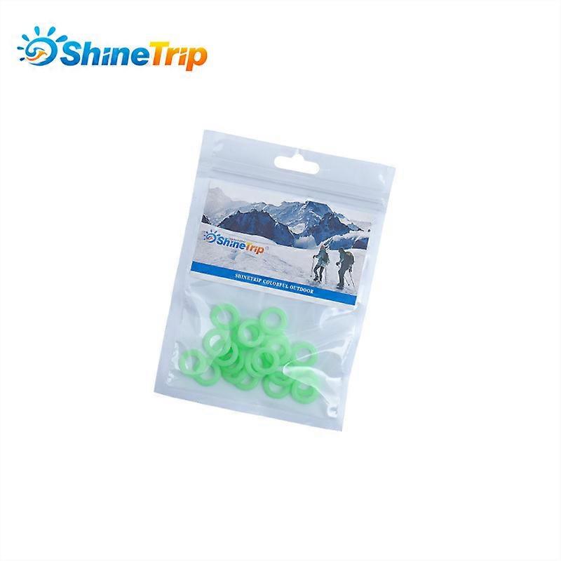 50pcs Outdoor multifunctional floor nail fluorescent ring luminous silicone ring