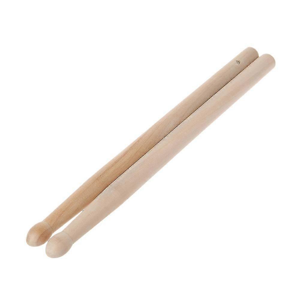 Wood Drumsticks 2pcs Smooth Surface Drumsticks Waist Drum Attachment
