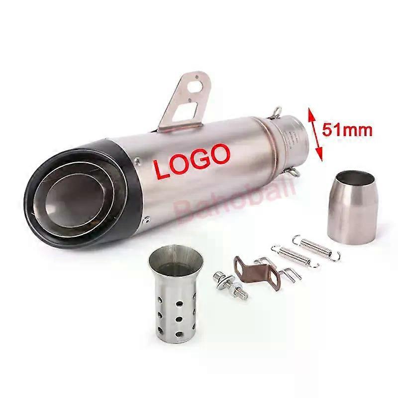 51mm Universal Motorcycle Exhaust SC Muffler Pipe DB Killer GP-Project For Yamaha R6 R15 R1 R3 MT07 Tmax155 XMAX GSX250 Pcx125