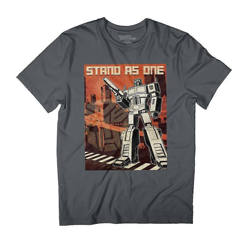 Transformers Optimus Prime Stand As One Men's T-Shirt