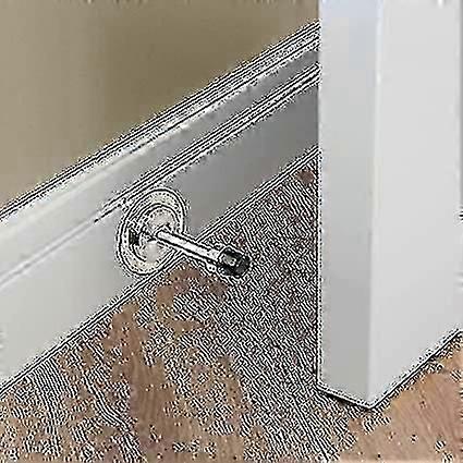 2er-Pack Edelstahl-Türstopper Wandmontage & Beschläge, selbstklebender Türstopper mit Gummipuffer, Schraubbefestigung oder Aufkleben an Wand oder sk