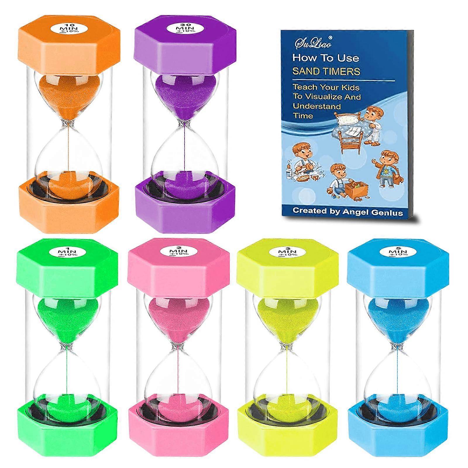 Sand Timers for , 1/2/3/5/10/30 Minutes Acrylic sand hourglass, Kitchen
