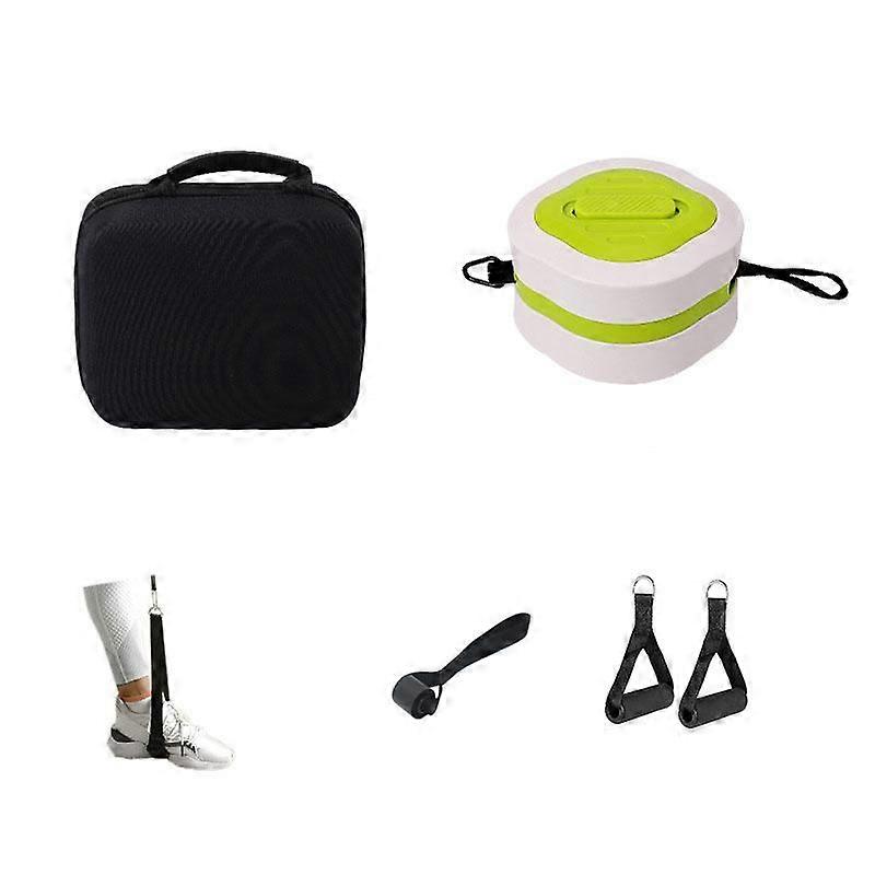 Automatic Rebound Shrink Tension Rope 2 Handles Green