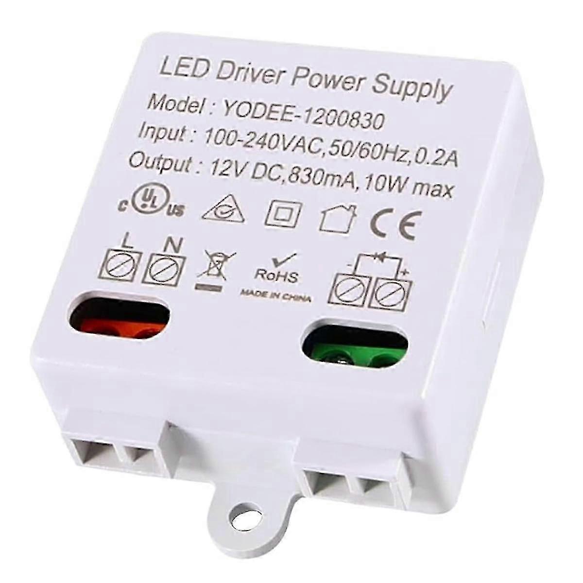 LED Transformer 12V/DC,0-10W Mini Transformer,Power Supply Drive,Electronic Transformer for 12V LED Lights and LED Light