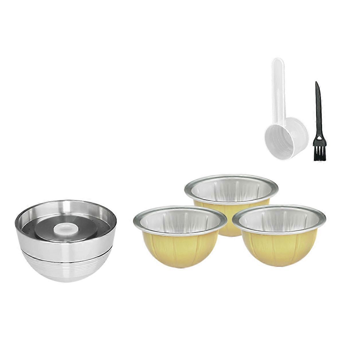 Compatible con cápsulas de café de acero inoxidable Nespresso Vertuo