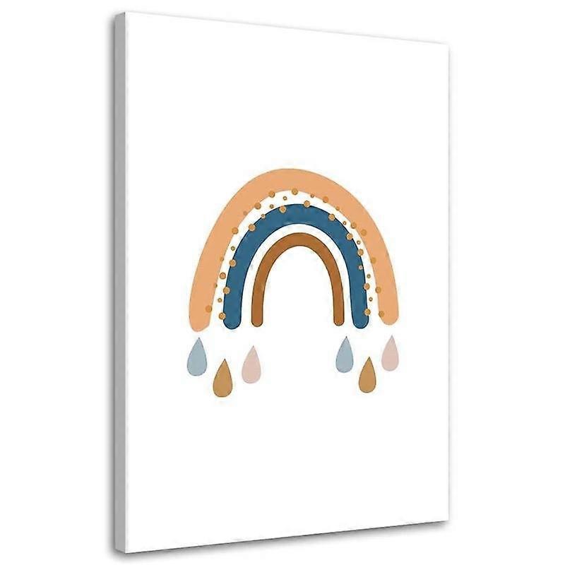 Fotobehang, Regenboog weer - 60x90