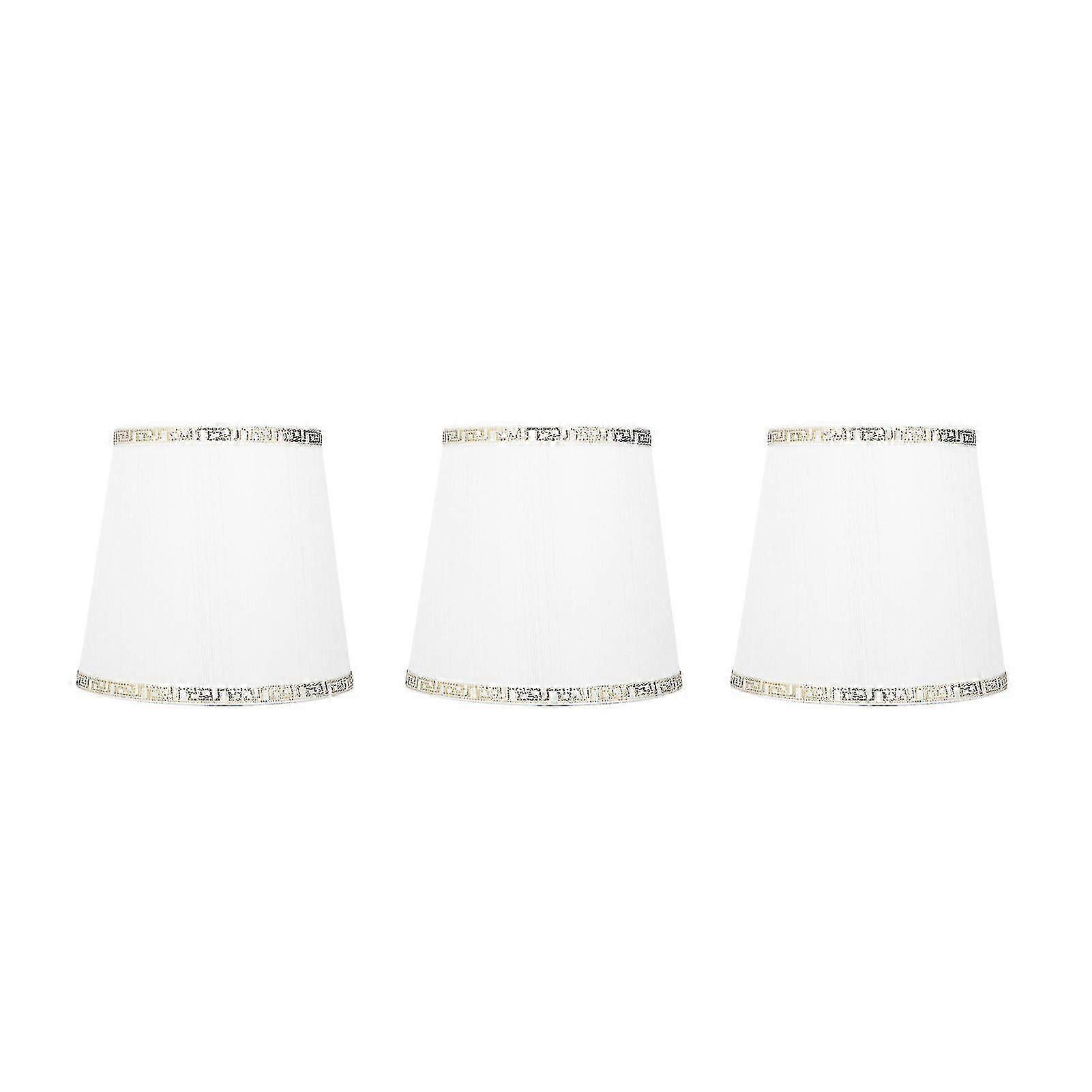 Exquisite Small Lamp Shades - 3Pcs E14 Soft Cloth, High Transmittance, Easy Assembly Table Lampshade