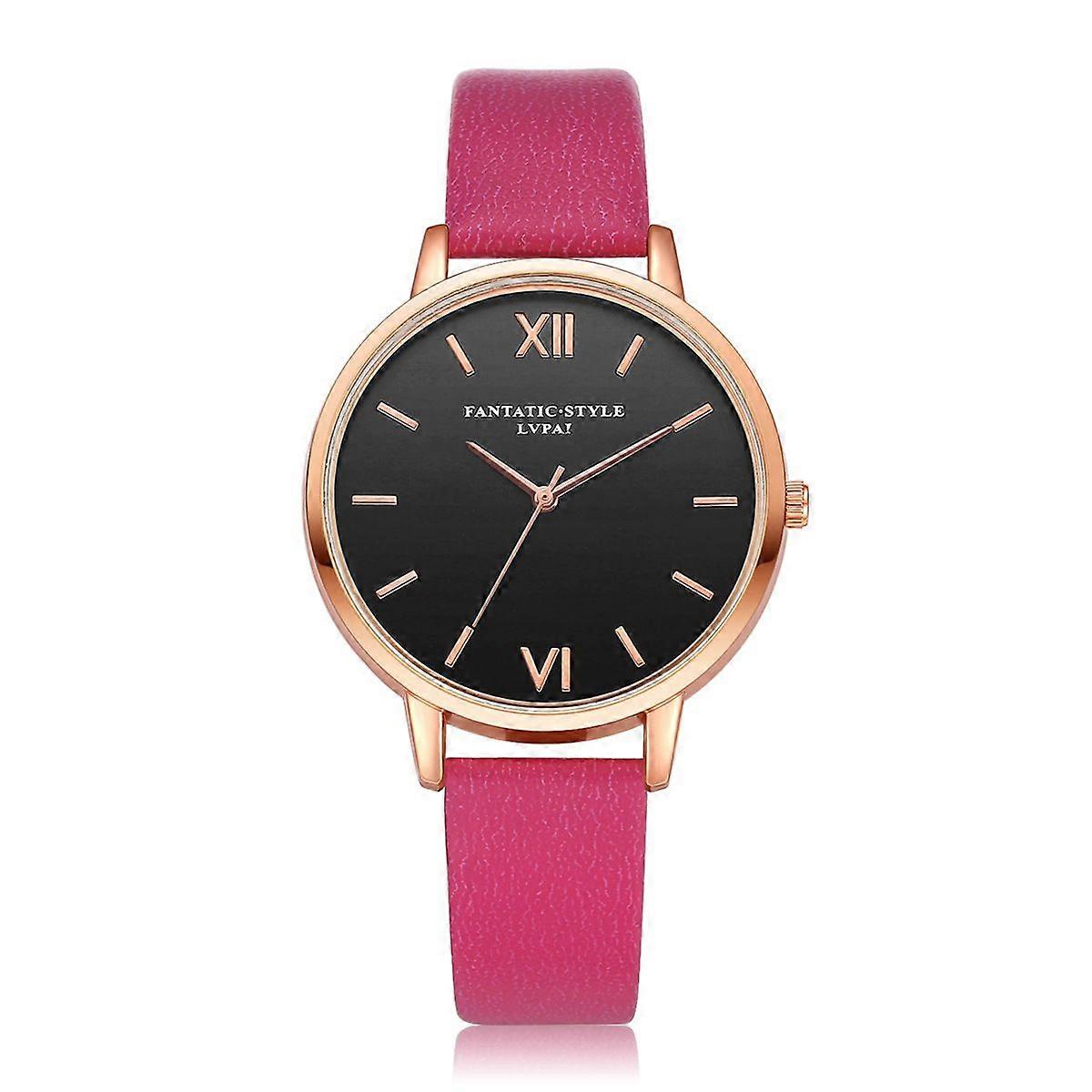 2022 Simple Watch Set Quartz Watch Trend Pu Strap Ladies Watch with Bracelet Set Seoras Reloj De Moda