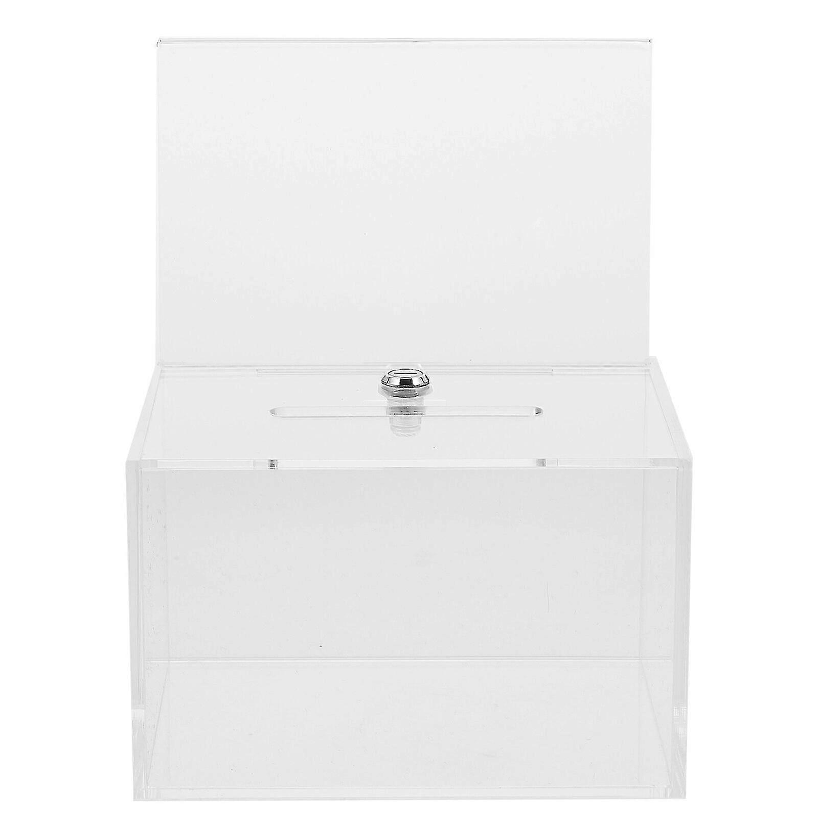 Acrylic Donation Box Transparent Ballot Box Clear Suggestion Box Donation Box For Fundraising