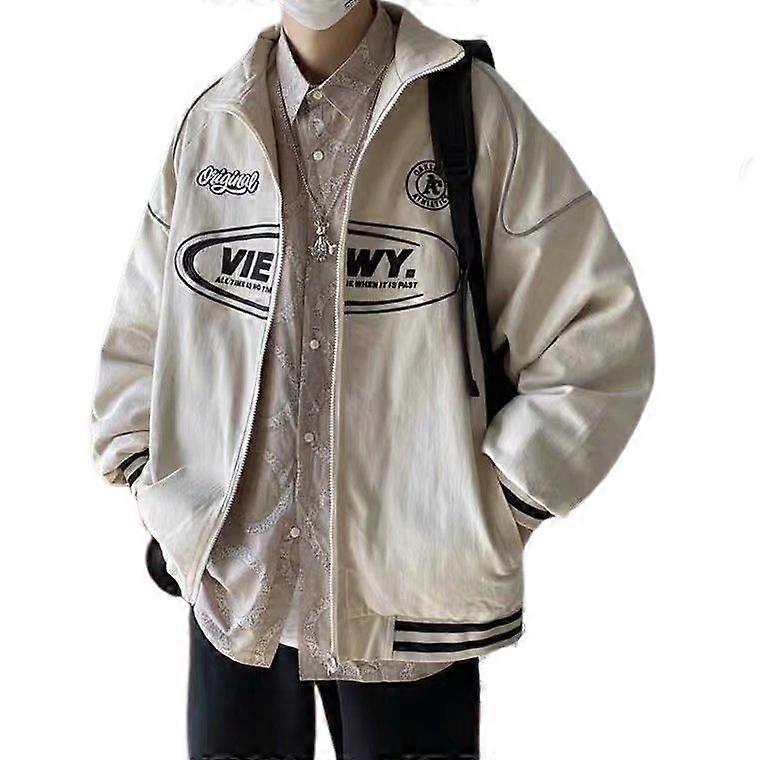 מקצועי אביב ז'קט ז'קט נקבה טרנד פרא רופף בייסבול אחיד אותיות רקמה מזדמן למעלה זוג הרג'וקו סווטשירט