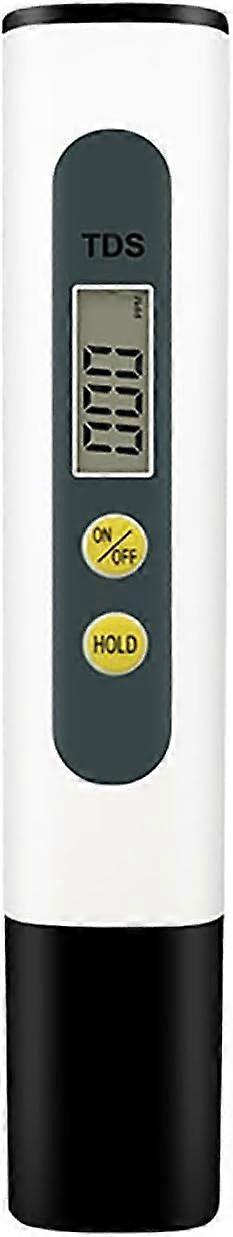 TDS Digital Water Quality Tester Meter with Large Digital LCD Display for Home Industry Hydrotherapy, 09999PPM, Drinking Water Quality Monitor (Blac