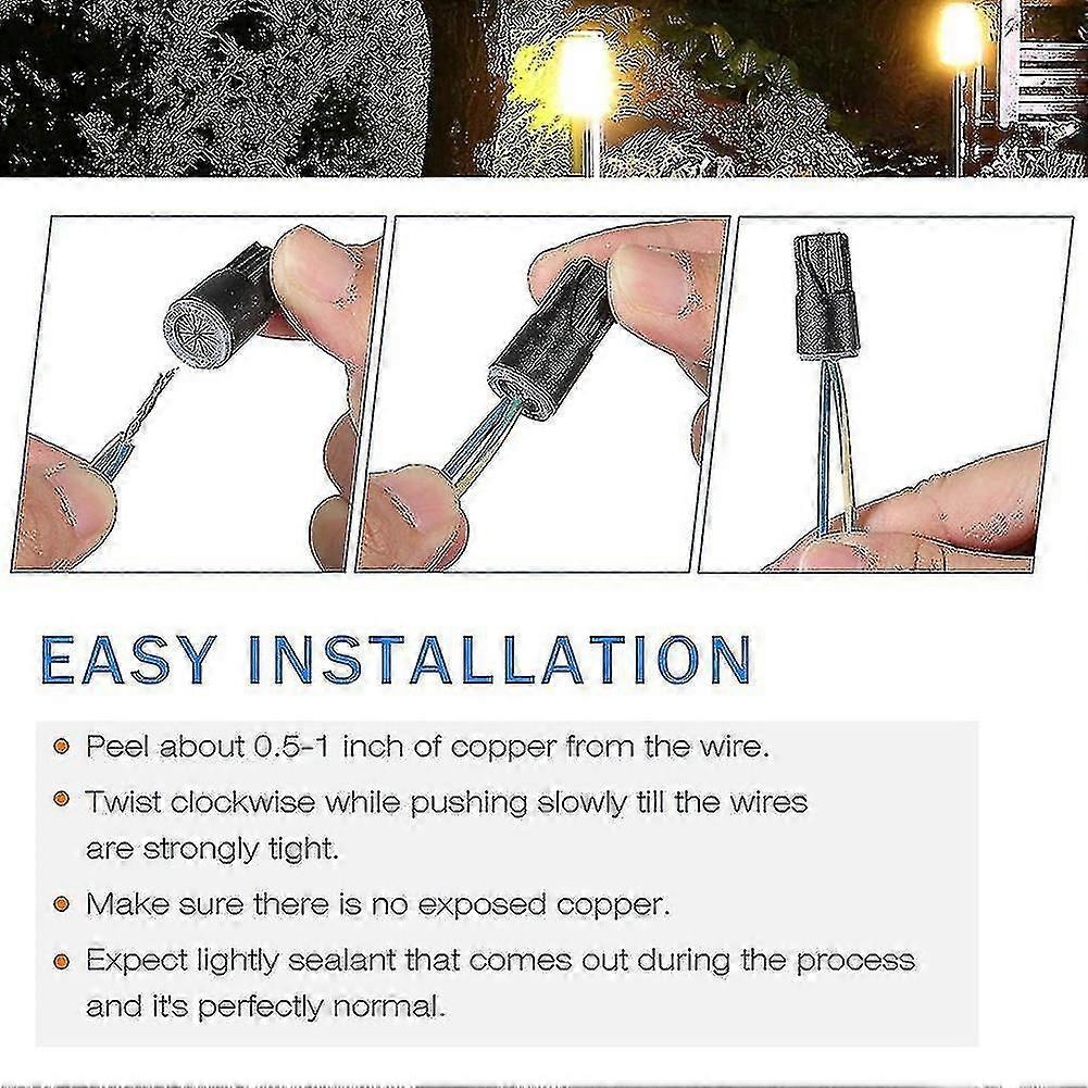 Waterproof Electrical Nuts Caps For Led Landscape (50pcs)