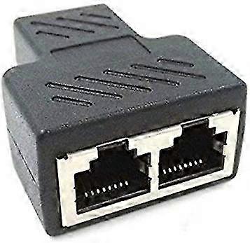 Ethernet Splitter Adapter Netwerkadapter met LAN Splitter 2 Female naar 2 Female Poorten CAT 5/CAT 6 Ethernet Extender Connector 8P