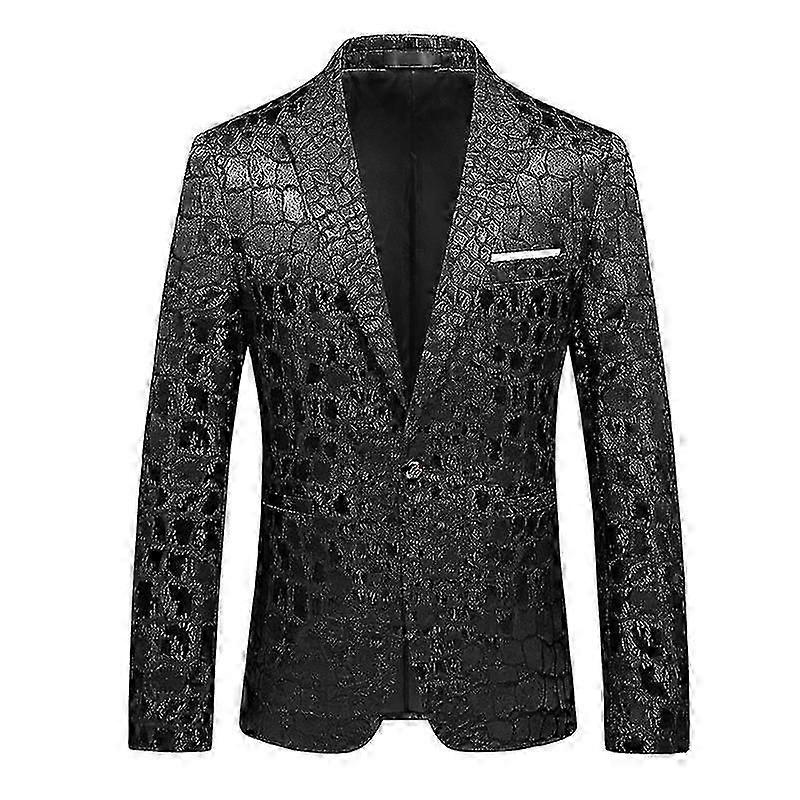 Giacca da uomo con motivo coccodrillo, abito da sposa, smoking da cena per feste