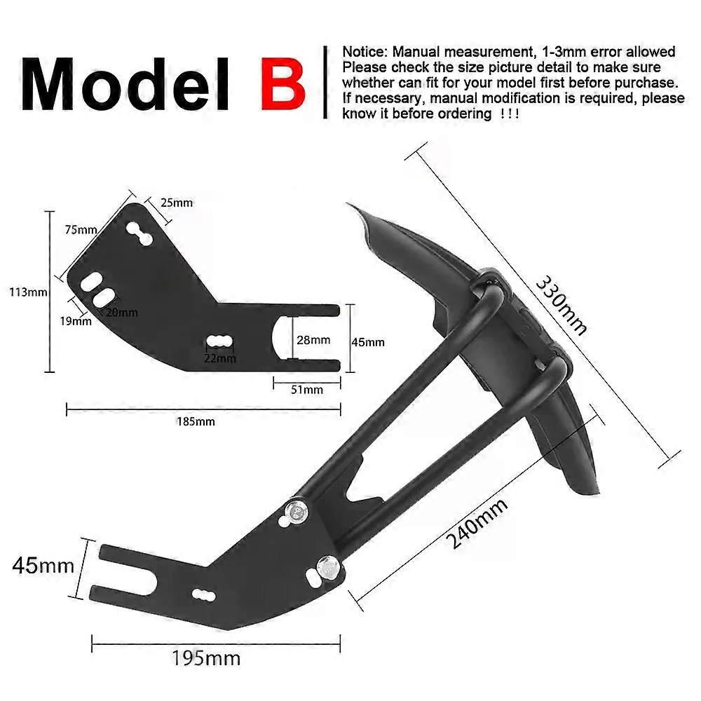 Motorcycle Rear Fender Mudguard compatible for Yamaha MT07 Universal Mud Flaps compatible for Honda compatible for Kawasaki Rear Wheel Hugger Mud Spla