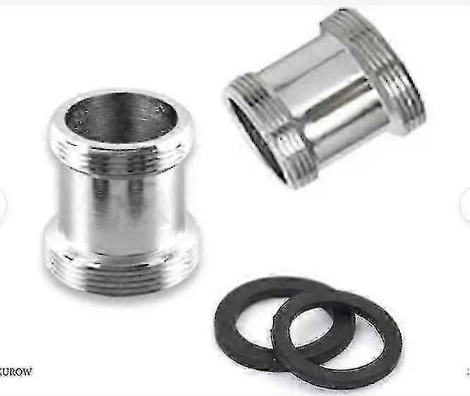 2 Sets Brass Faucet Adapters 22 Mm Npt External Thread for Water Filter