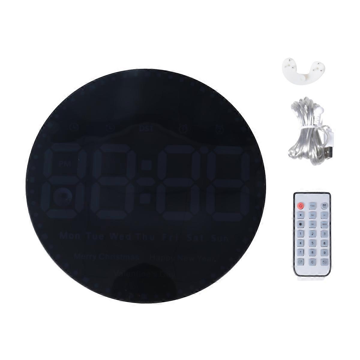 Digital Large Wall Clock, 10Inch Display with Date Temp Week&Remote