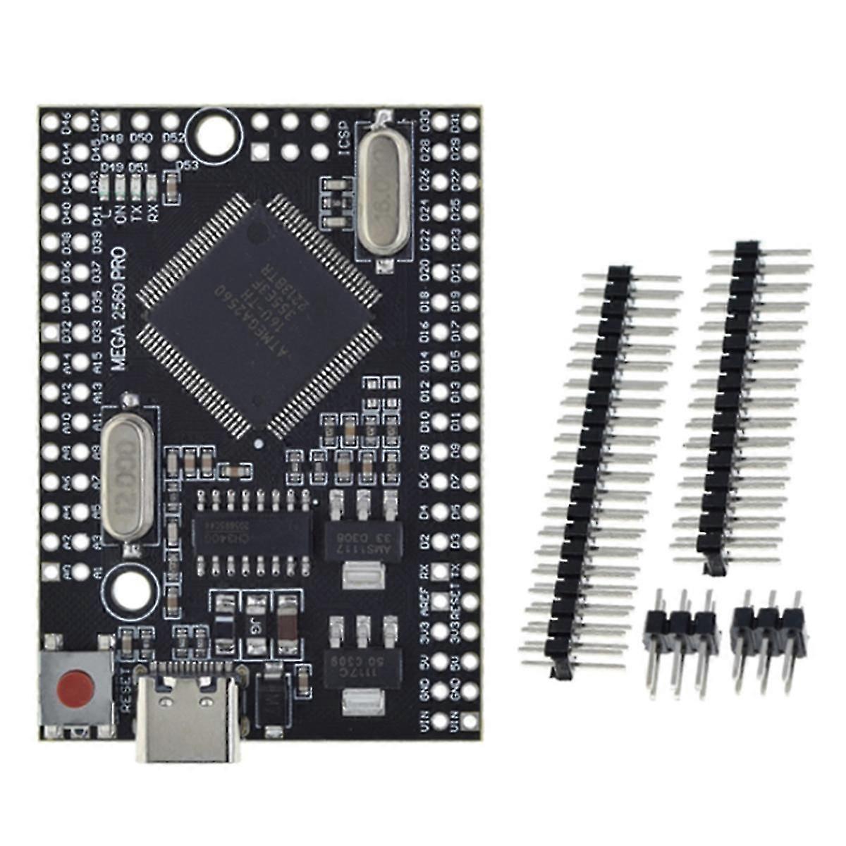 MEGA 2560 PRO with CH340G/ATMEGA2560-16AU Chip & Pinheaders for Arduino Mega
