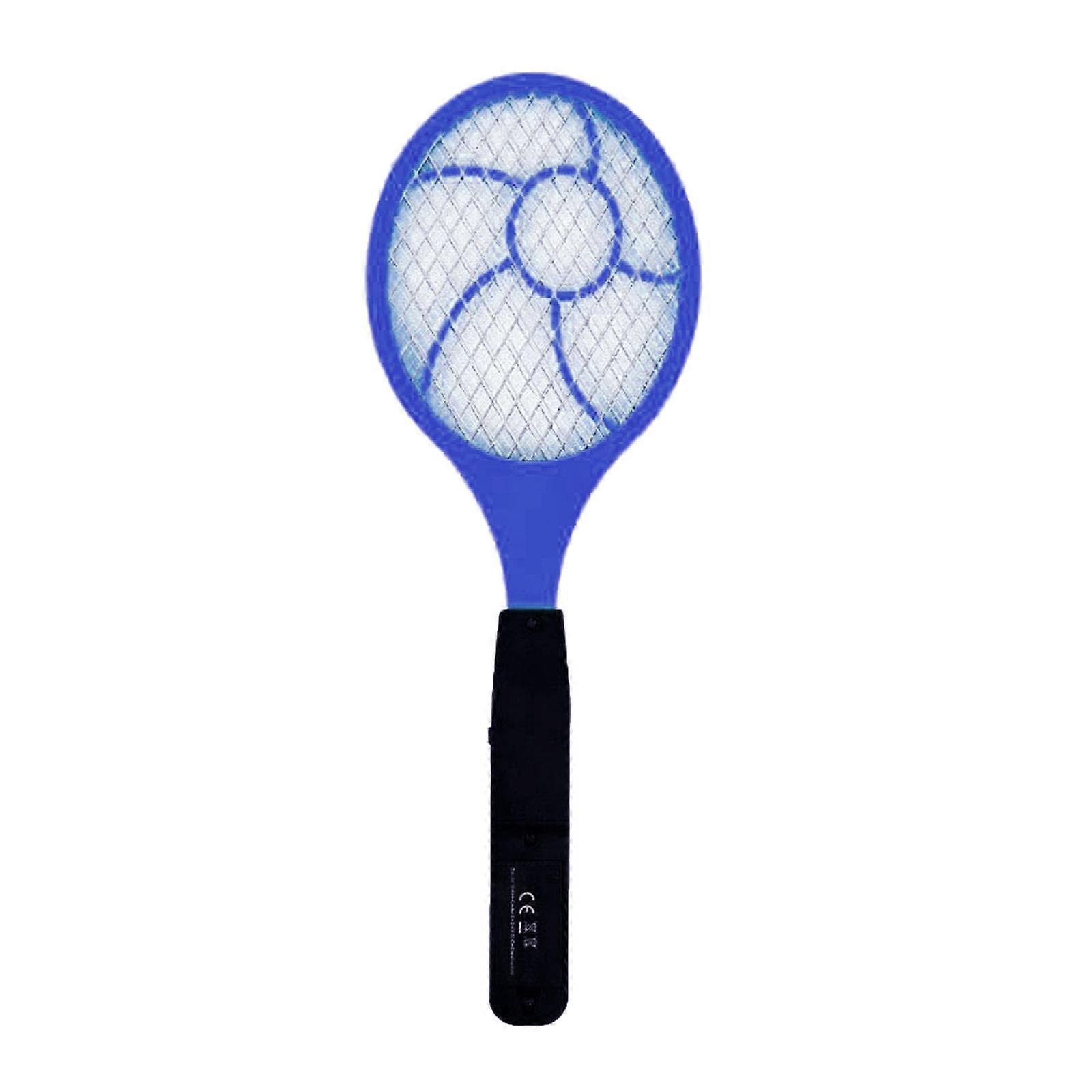Garden USB Rechargeable Electric MosquitoRacket Killers Lamp Fly Swatter Fryer Flies Bugs Remover Zapper InsectsRacket Blue