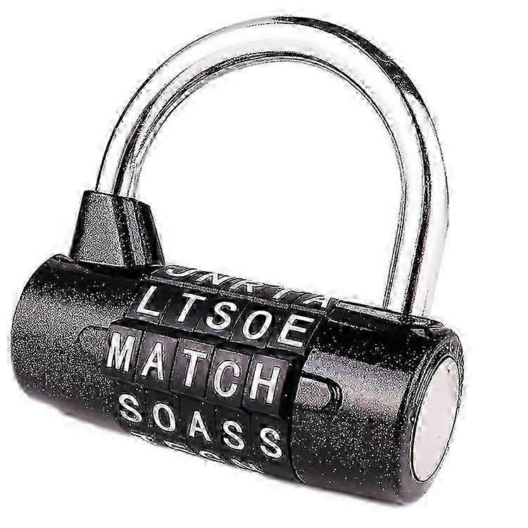 5-Letter Combination Padlock Black