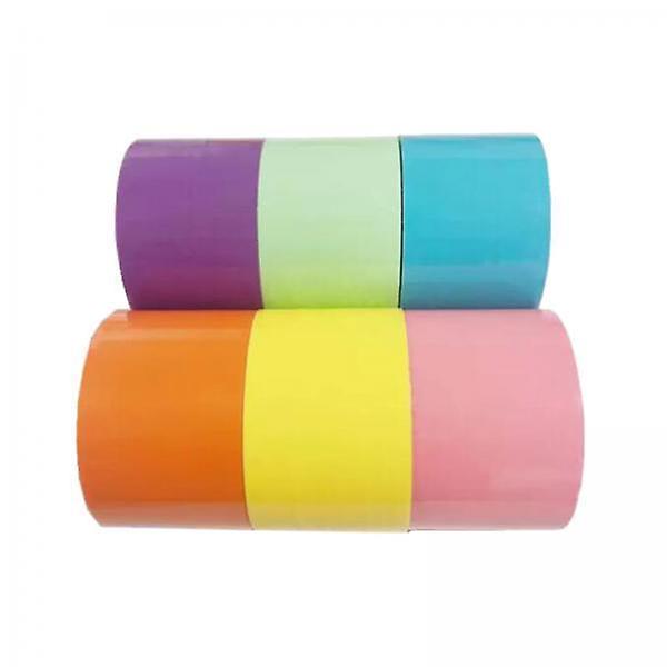 2x6Pcs Funny Sticky Ball Rolling Tape Colorful Decorative