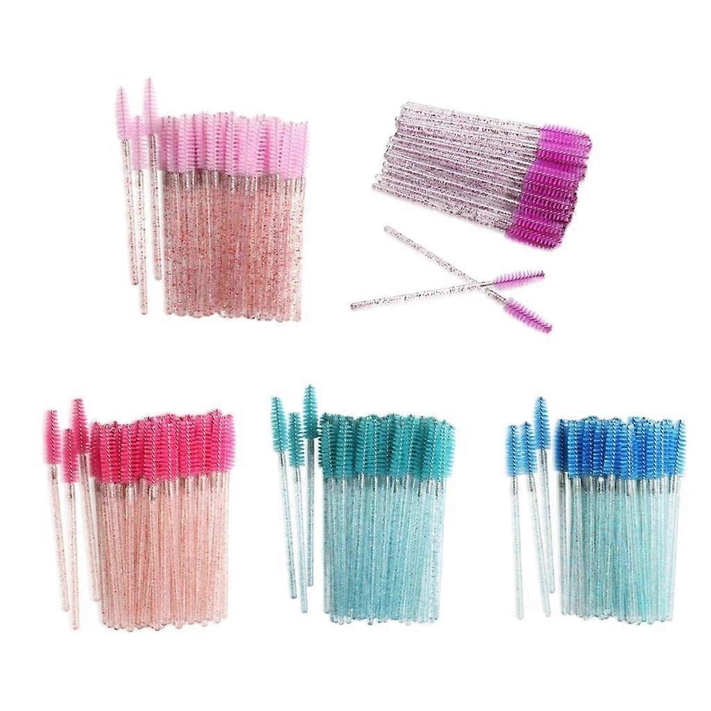 500x Eyelash Brushes Crystal Handle Eye Lash Extension Applicator Grafting
